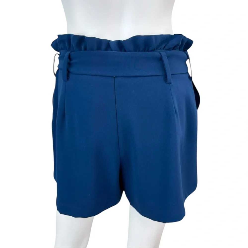 AMANDA UPRICHARD Blue Wyatt Paperbag Size S D0165
